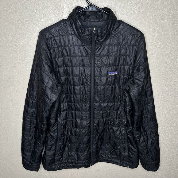 Patagonia Black Nano Puff Jacket Womens Large - Picture 2 of 6